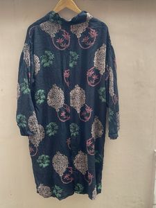 Unique Printed Collared Shirt Dress