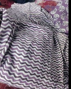 Purple Printed Kurta Set