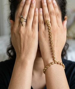 Elegant Hand Bracelet + Ring