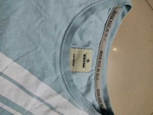 Light Blue Striped WROGN T-Shirt