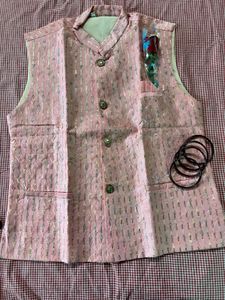 Elegant Pink Kurta Set with Trousers