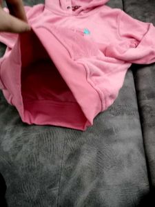 Nike Pink Velour Hoodie
