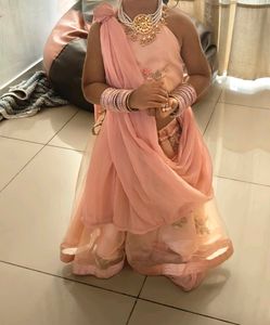 Elegant Peach Lehenga Choli Set