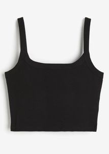 h&amp;m cropped strappy top