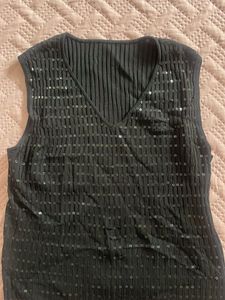 Y2K sparkly diva top (black)⭐️♣️