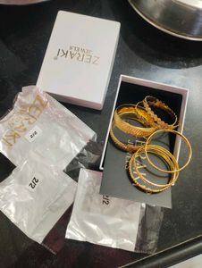 1gram Gold Zeraki bangles set of 3