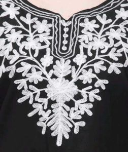 Elegant Black Embroidered Kurta