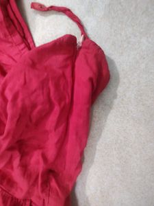 Red Tiered Ethnic Skirt/ Lehenga.