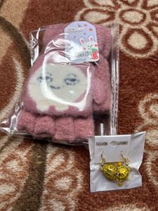 sale 2025 🚘🚘🚘🚘 Winter Gloves  free Earring