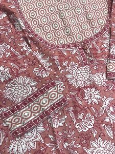 Pink Floral Print Kurta