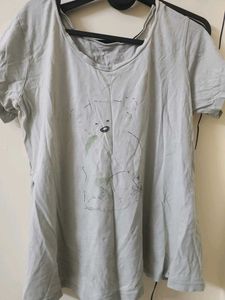 Light Grey Graphic Print T-Shirt