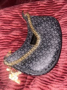 DKNY Shoulder Bag with Chain Detail