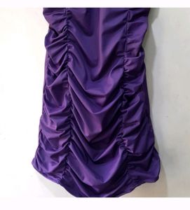 SHEIN Purple Ruched Dress