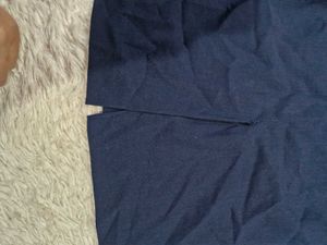 Navy Blue Long Sleeve Tunic Top