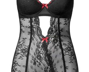 Black Lace Corset