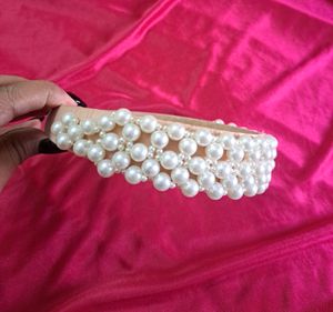 Gorgeous Headband Pink Color With Pearl Design