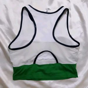 Green &amp; White Tank Top