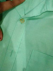 Men's Mint Green Casual Shirt