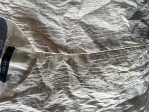 Zara Cream Button-Down Top