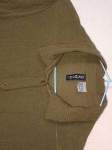 Olive Green Button-Up Shirt