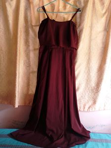 ♥️Maroon Dress(Maxi Length)♥️