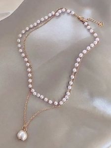 Elegant Double Layer Pearl Necklace