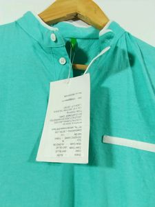 Ausk Sky Blue Casual T-shirt (Men)