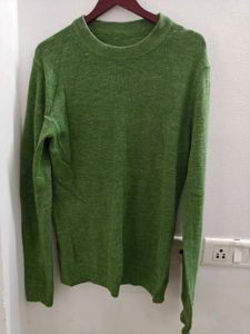 Imported Green Knit Sweater