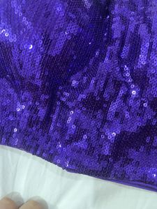 Sparkling Purple Sequin Blouse