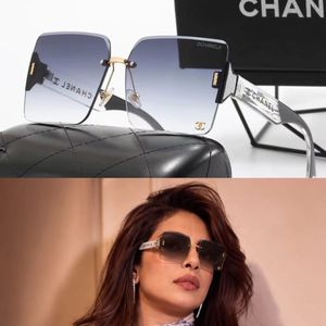 Chanel Square Rimless Gradient Sunglasses
