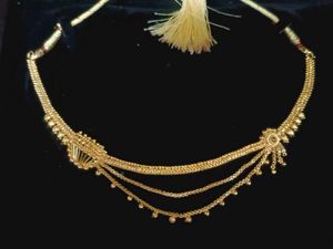 Elegant Gold 3 layer  Chain Necklace