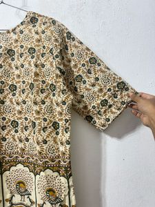 Boho Peacock Print Kurta