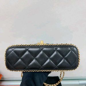 Black Quilted Chain Shoulder Bag