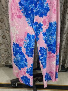 Women's Pink Floral Palazzos