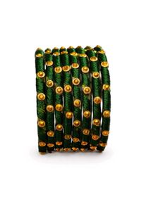 Silk Thread Bangles combo offer set of 4 dozens