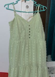 Green A line Dress