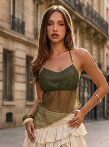 Y2k Assymetrical Chic top💚