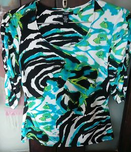 Vibrant Print Blouse - L Size