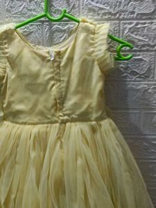 Cute Yellow Girls' Dress