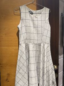 Chic Plaid Sleeveless Fit & Flare Dress