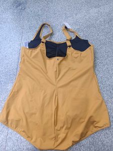 Decathlon Mustard One-Piece Swimsuit