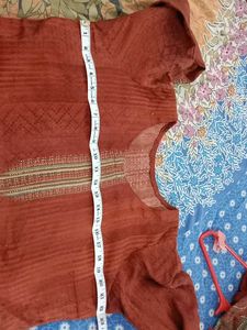 Elegant Brown Embroidered Salwar Kameez