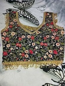 Pink Floral Lehenga Choli Set