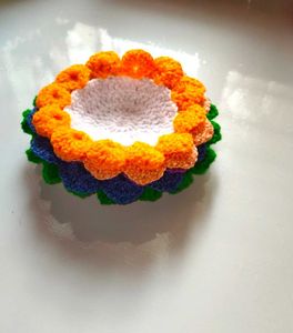 bouquet crochet coasters set -4