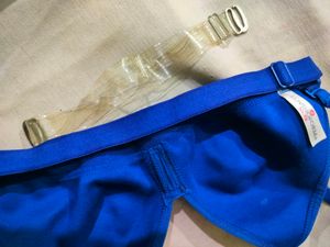 Blue Comfort Bra