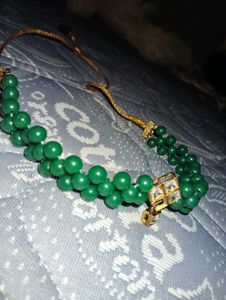 Handcrafted Green Beaded Chokker
