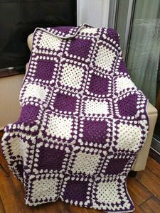 Handmade Crochet Blanket Throw