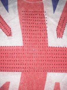 Union Jack Print Sleeveless Tunic Top