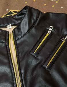 Chic Black Faux Leather Jacket