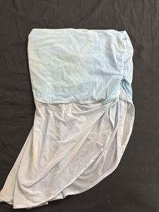 Blue Wrap Skirt